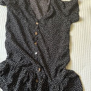 Black and White Polka Dot Dress